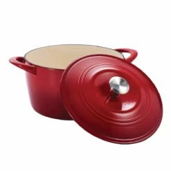 Tramontina 7 Qt Enameled Cast Iron Covered Tall Round Dutch Oven - Red 13 Tramontina 7 Qt Enameled Cast Iron Covered Tall Round Dutch Oven - Red -Deals Tramontina Store 80131134IXM001G