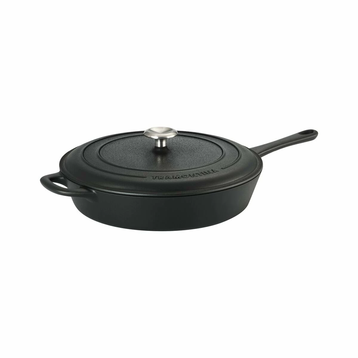 Tramontina 12.5" Cast Iron Covered Skillet Pre-Seasoned 6 Tramontina 12.5" Cast Iron Covered Skillet Pre-Seasoned - Image 6