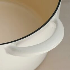 Tramontina 7 Qt Enameled Cast Iron Covered Tall Round Dutch Oven - Latte -Deals Tramontina Store 80131353IXM004G