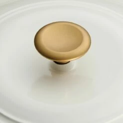 Tramontina 7 Qt Enameled Cast Iron Covered Tall Round Dutch Oven - Latte With Gold Knob 11 Tramontina 7 Qt Enameled Cast Iron Covered Tall Round Dutch Oven - Latte With Gold Knob -Deals Tramontina Store 80131357IXM003G