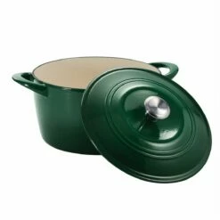 Tramontina 7 Qt Enameled Cast Iron Covered Tall Round Dutch Oven - Basil -Deals Tramontina Store 80131360IXM002G