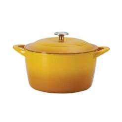 Tramontina 7 Qt Enameled Cast Iron Covered Tall Round Dutch Oven - Sunrise 9 Tramontina 7 Qt Enameled Cast Iron Covered Tall Round Dutch Oven - Sunrise -Deals Tramontina Store 80131361IXM001G