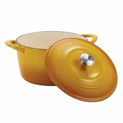 Tramontina 7 Qt Enameled Cast Iron Covered Tall Round Dutch Oven - Sunrise 10 Tramontina 7 Qt Enameled Cast Iron Covered Tall Round Dutch Oven - Sunrise -Deals Tramontina Store 80131361IXM002G