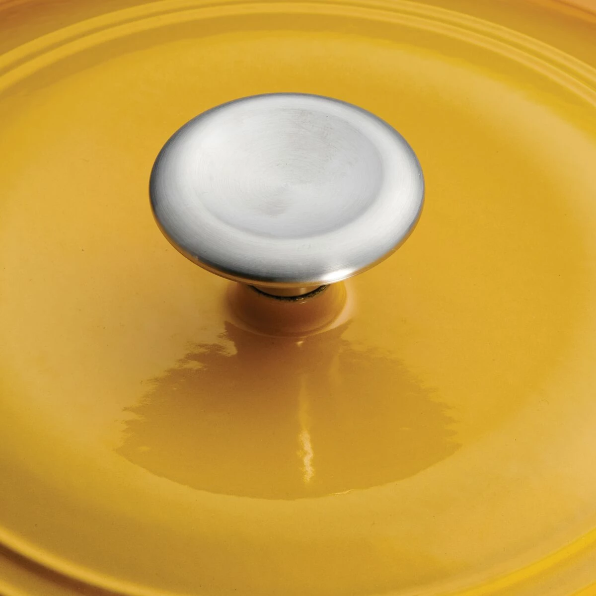 Tramontina 7 Qt Enameled Cast Iron Covered Tall Round Dutch Oven - Sunrise 5 Tramontina 7 Qt Enameled Cast Iron Covered Tall Round Dutch Oven - Sunrise - Image 5