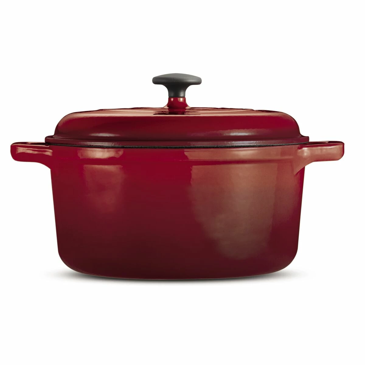 Tramontina 6.5 Qt Enameled Cast Iron Covered Dutch Oven - Gradated Red 2 Tramontina 6.5 Qt Enameled Cast Iron Covered Dutch Oven - Gradated Red - Image 2