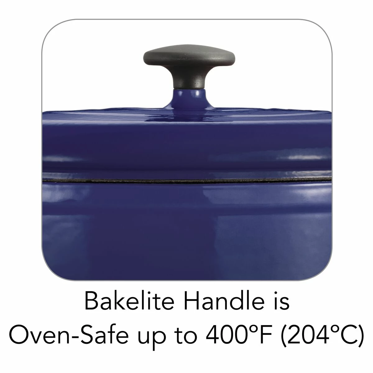 Tramontina 6.5 Qt Enameled Cast Iron Covered Dutch Oven - Gradated Blue 6 Tramontina 6.5 Qt Enameled Cast Iron Covered Dutch Oven - Gradated Blue - Image 6