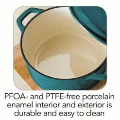 Tramontina 6.5 Qt Enameled Cast Iron Covered Dutch Oven - Gradated Teal 10 Tramontina 6.5 Qt Enameled Cast Iron Covered Dutch Oven - Gradated Teal -Deals Tramontina Store 80131631IXI002G