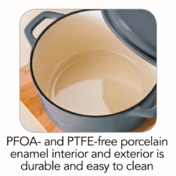 Tramontina 6.5 Qt Enameled Cast Iron Covered Dutch Oven - Gradated Gray 10 Tramontina 6.5 Qt Enameled Cast Iron Covered Dutch Oven - Gradated Gray -Deals Tramontina Store 80131632ANI002G