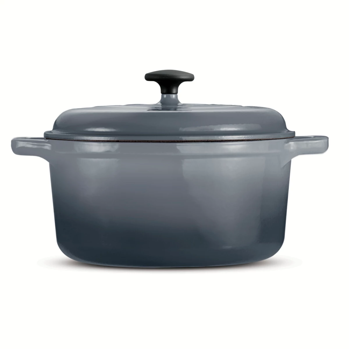 Tramontina 6.5 Qt Enameled Cast Iron Covered Dutch Oven - Gradated Gray 2 Tramontina 6.5 Qt Enameled Cast Iron Covered Dutch Oven - Gradated Gray - Image 2