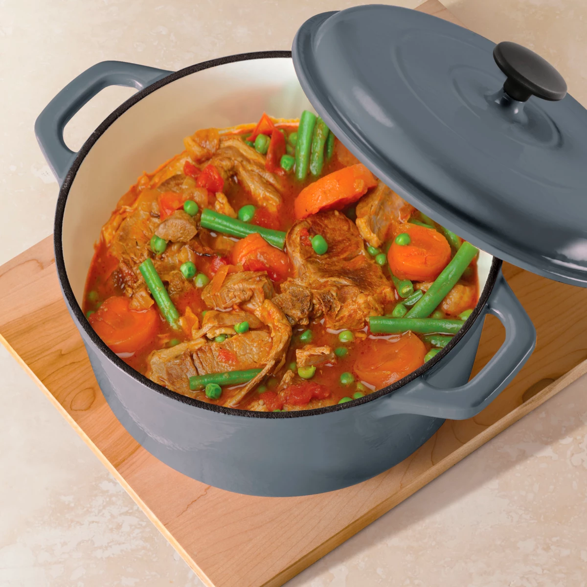 Tramontina 6.5 Qt Enameled Cast Iron Covered Dutch Oven - Gradated Gray 1 Tramontina 6.5 Qt Enameled Cast Iron Covered Dutch Oven - Gradated Gray