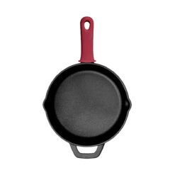 Tramontina Pre-seasoned Cast Iron 2 Pk Skillets With Silicone Grips 18 Tramontina Pre-seasoned Cast Iron 2 Pk Skillets With Silicone Grips -Deals Tramontina Store 80131654ANM003G