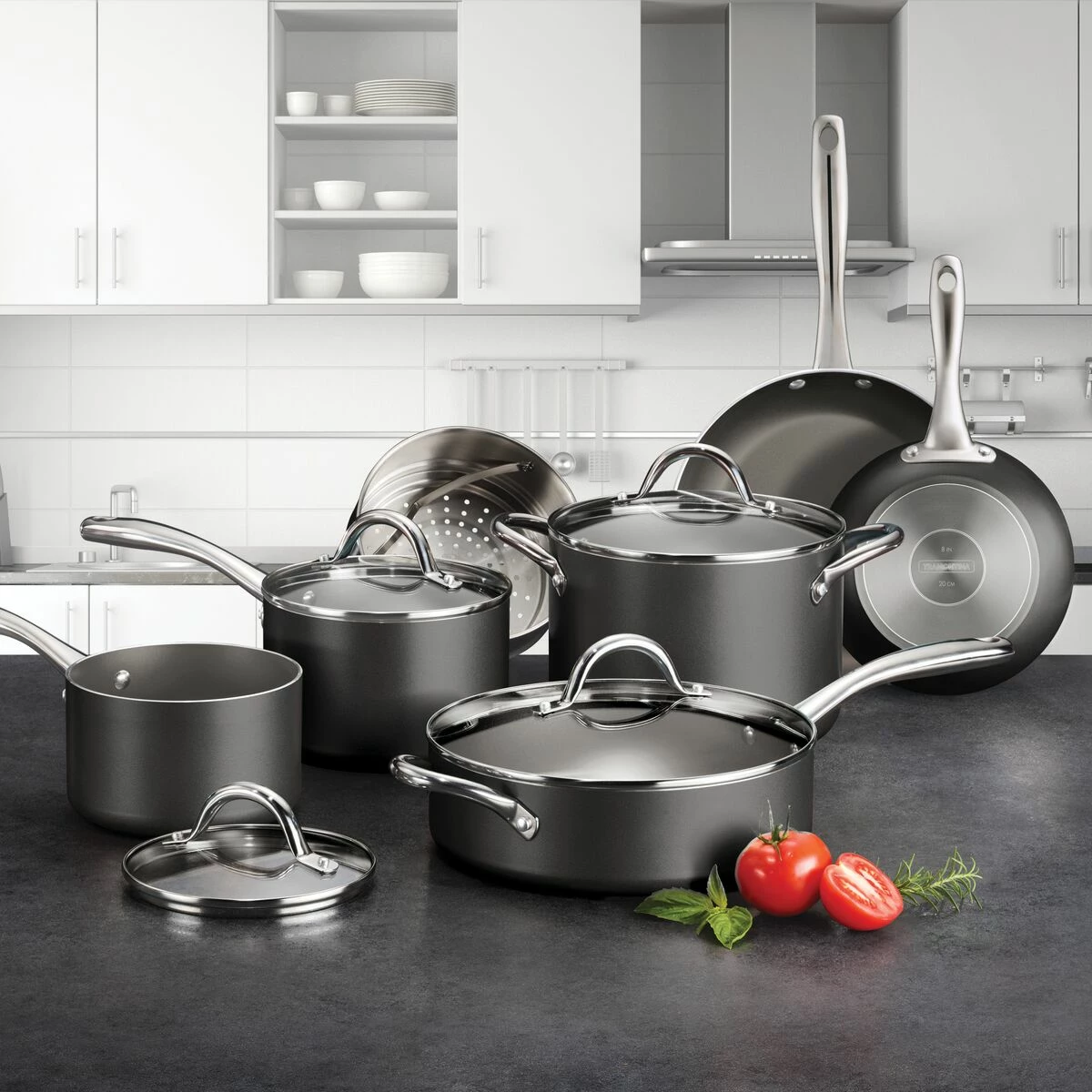 Tramontina 11 Pc Nonstick Cookware Set- Charcoal Gray 12 Tramontina 11 Pc Nonstick Cookware Set- Charcoal Gray - Image 12