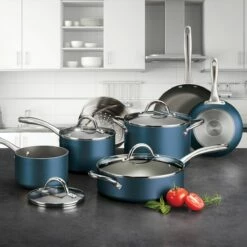 Tramontina 11 Pc Nonstick Cookware Set- Blue 16 Tramontina 11 Pc Nonstick Cookware Set- Blue -Deals Tramontina Store 80143031IXM001G