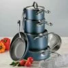 Tramontina 11 Pc Nonstick Cookware Set- Blue