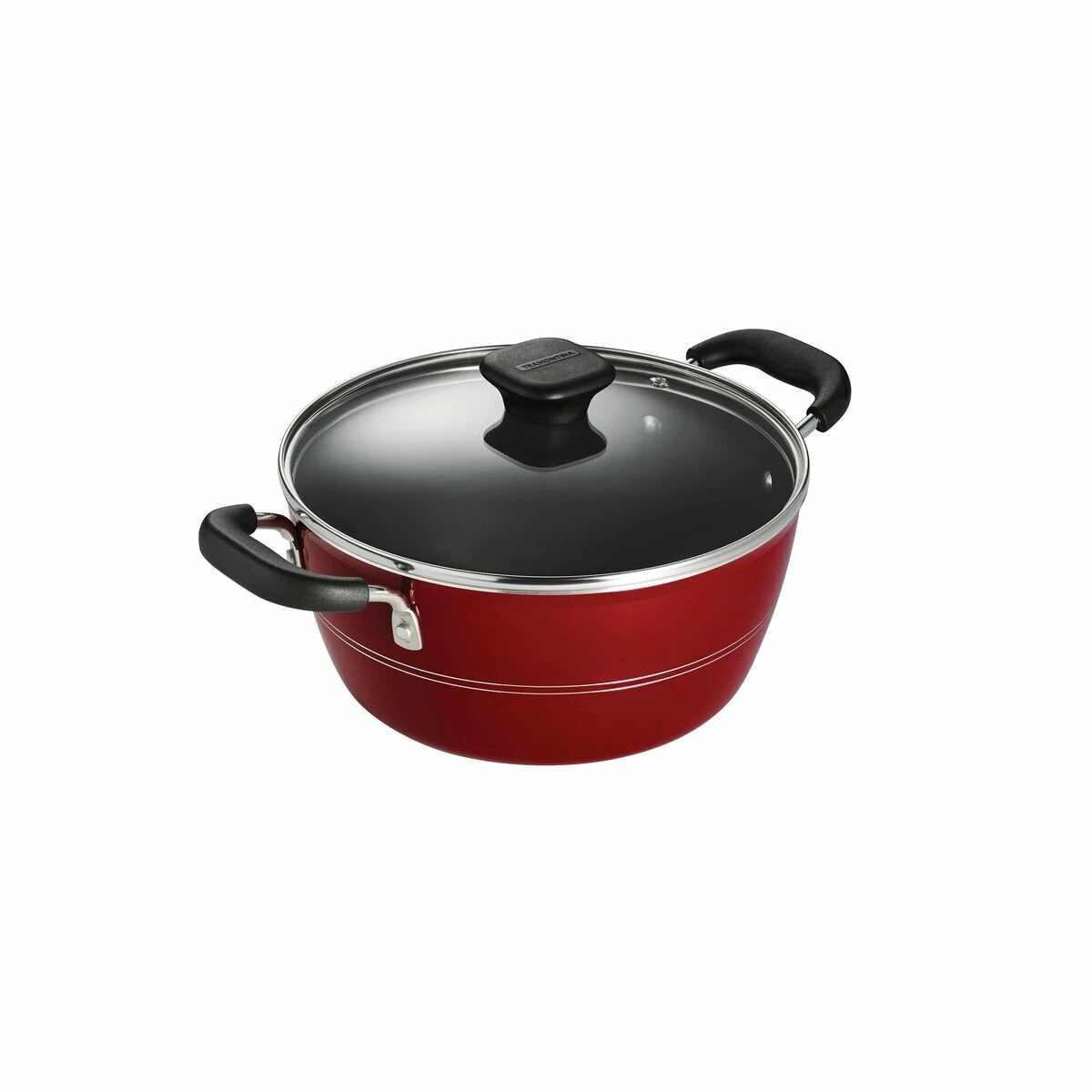 Tramontina Sicilia 4.5 Qt Aluminum Nonstick Covered Dutch Oven - Raspberry 6 Tramontina Sicilia 4.5 Qt Aluminum Nonstick Covered Dutch Oven - Raspberry - Image 6