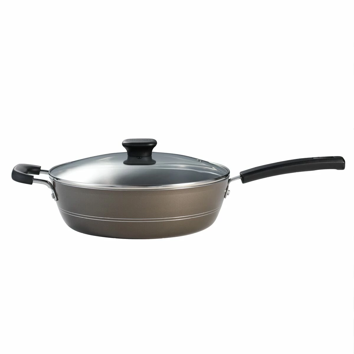 Tramontina Sicilia 4.5 Qt Aluminum Nonstick Covered Chef''s Pan - Hazelnut 7 Tramontina Sicilia 4.5 Qt Aluminum Nonstick Covered Chef''s Pan - Hazelnut - Image 7