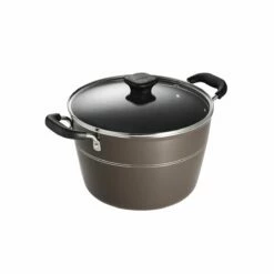 Tramontina Sicilia 8 Qt Aluminum Nonstick Covered Stock Pot - Hazelnut 12 Tramontina Sicilia 8 Qt Aluminum Nonstick Covered Stock Pot - Hazelnut -Deals Tramontina Store 80149056IXM001G