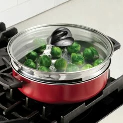 Tramontina 4 Qt Covered Nonstick Pan With Steamer 11 Tramontina 4 Qt Covered Nonstick Pan With Steamer -Deals Tramontina Store 80149134IXM002G