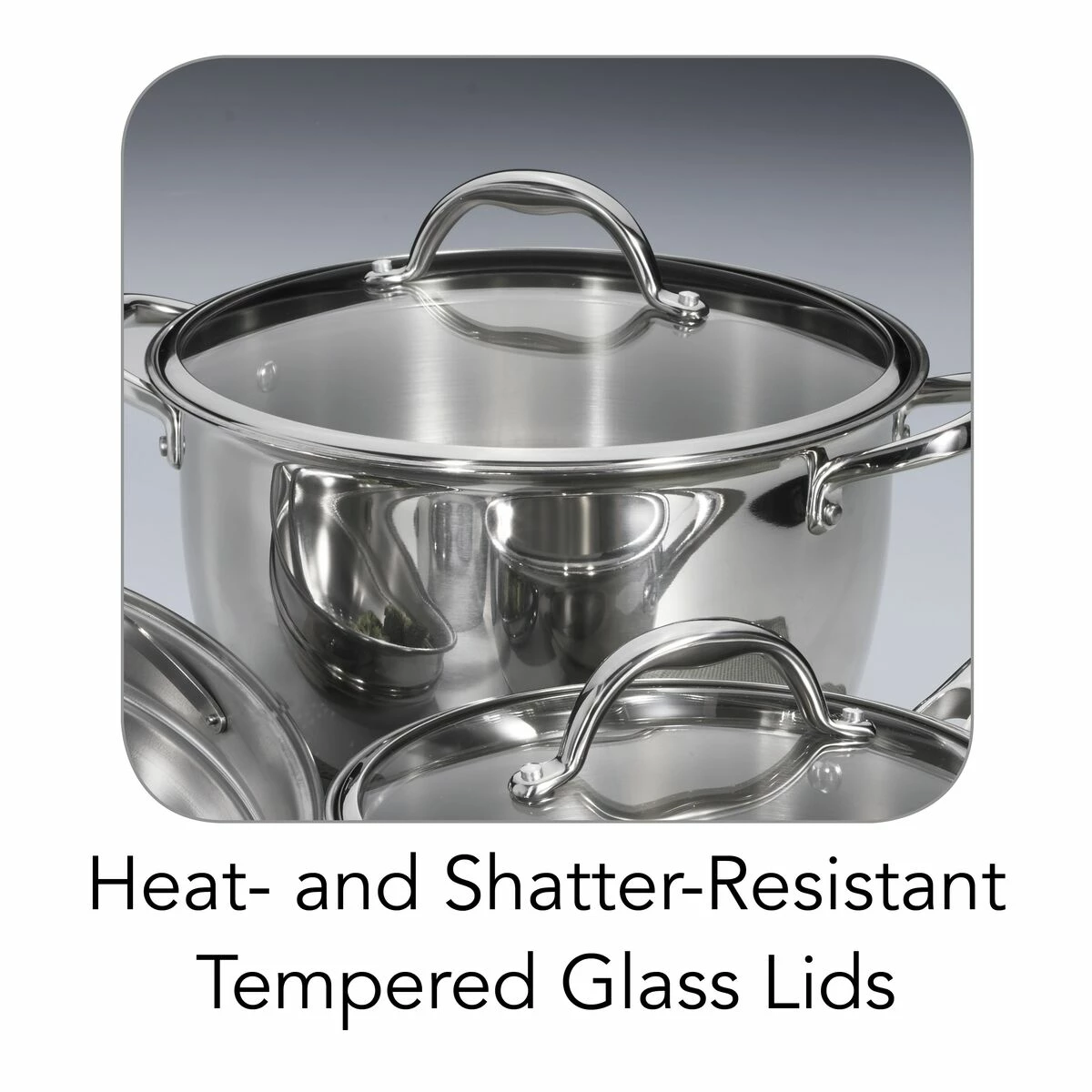 Tramontina 9 Pc Allegra Stainless Steel Cookware Set 5 Tramontina 9 Pc Allegra Stainless Steel Cookware Set - Image 5