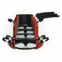 Tramontina Nesting 11 Pc Nonstick Cookware Set - Red 9 Tramontina Nesting 11 Pc Nonstick Cookware Set - Red -Deals Tramontina Store 80156042IXM003G