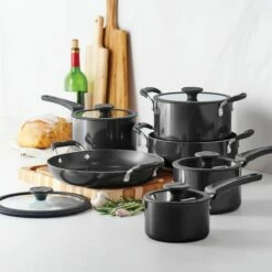 Tramontina Nesting 11 Pc Nonstick Cookware Set - Gray