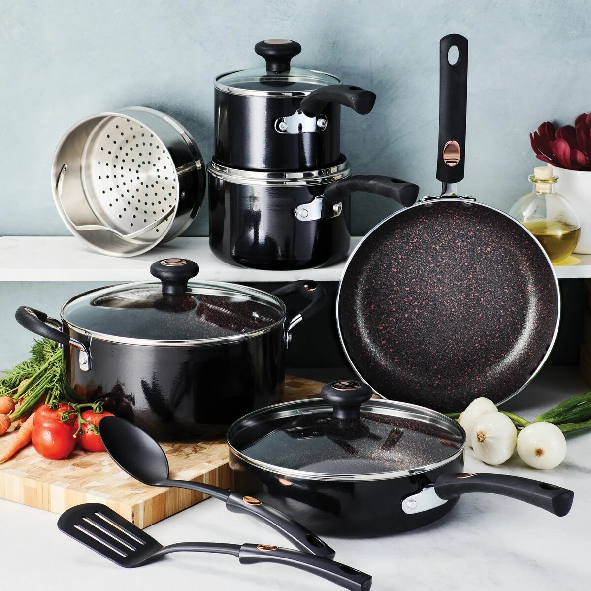 Tramontina "Pots & Pans" 12 Pc Aluminum Nonstick Cookware Set 1 Tramontina "Pots & Pans" 12 Pc Aluminum Nonstick Cookware Set