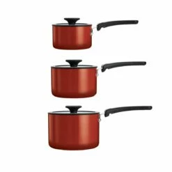 Tramontina Nesting 6 Pc Nonstick Sauce Pan Set - Red 10 Tramontina Nesting 6 Pc Nonstick Sauce Pan Set - Red -Deals Tramontina Store 80156065IXM005G