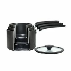 Tramontina Nesting 6 Pc Nonstick Sauce Pan Set - Gray 12 Tramontina Nesting 6 Pc Nonstick Sauce Pan Set - Gray -Deals Tramontina Store 80156066IXM002G