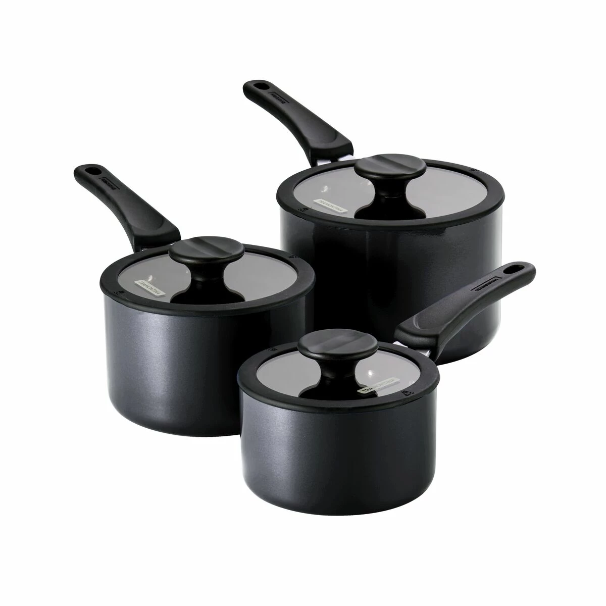 Tramontina Nesting 6 Pc Nonstick Sauce Pan Set - Gray 2 Tramontina Nesting 6 Pc Nonstick Sauce Pan Set - Gray - Image 2
