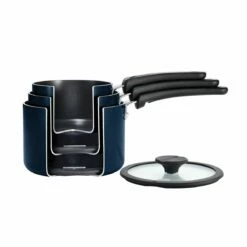 Tramontina Nesting 6 Pc Nonstick Sauce Pan Set - Naval -Deals Tramontina Store 80156069IXM002G