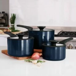 Tramontina Nesting 6 Pc Nonstick Sauce Pan Set - Naval -Deals Tramontina Store 80156069IXM004G