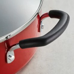 Tramontina 5.5 Qt Covered Nonstick Jumbo Cooker - Metallic Red 10 Tramontina 5.5 Qt Covered Nonstick Jumbo Cooker - Metallic Red -Deals Tramontina Store 80156077IXM002G