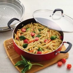 Tramontina 5.5 Quart Nonstick Everyday Pan - Metallic Red