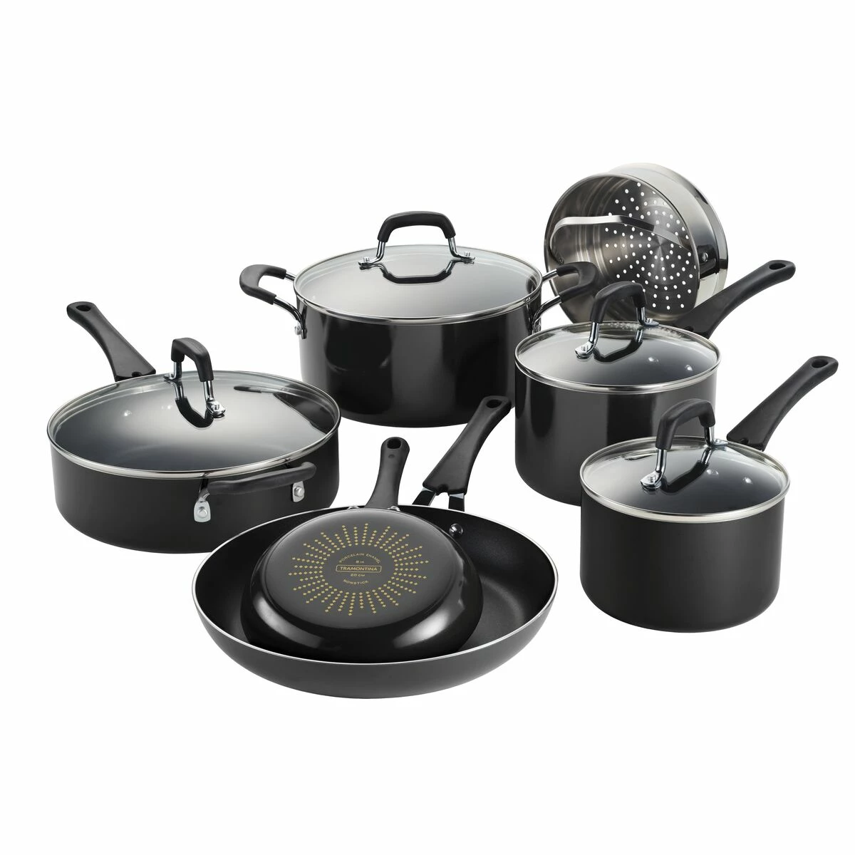 Tramontina 11 Pc Nonstick Cookware Set - Gray 3 Tramontina 11 Pc Nonstick Cookware Set - Gray - Image 3