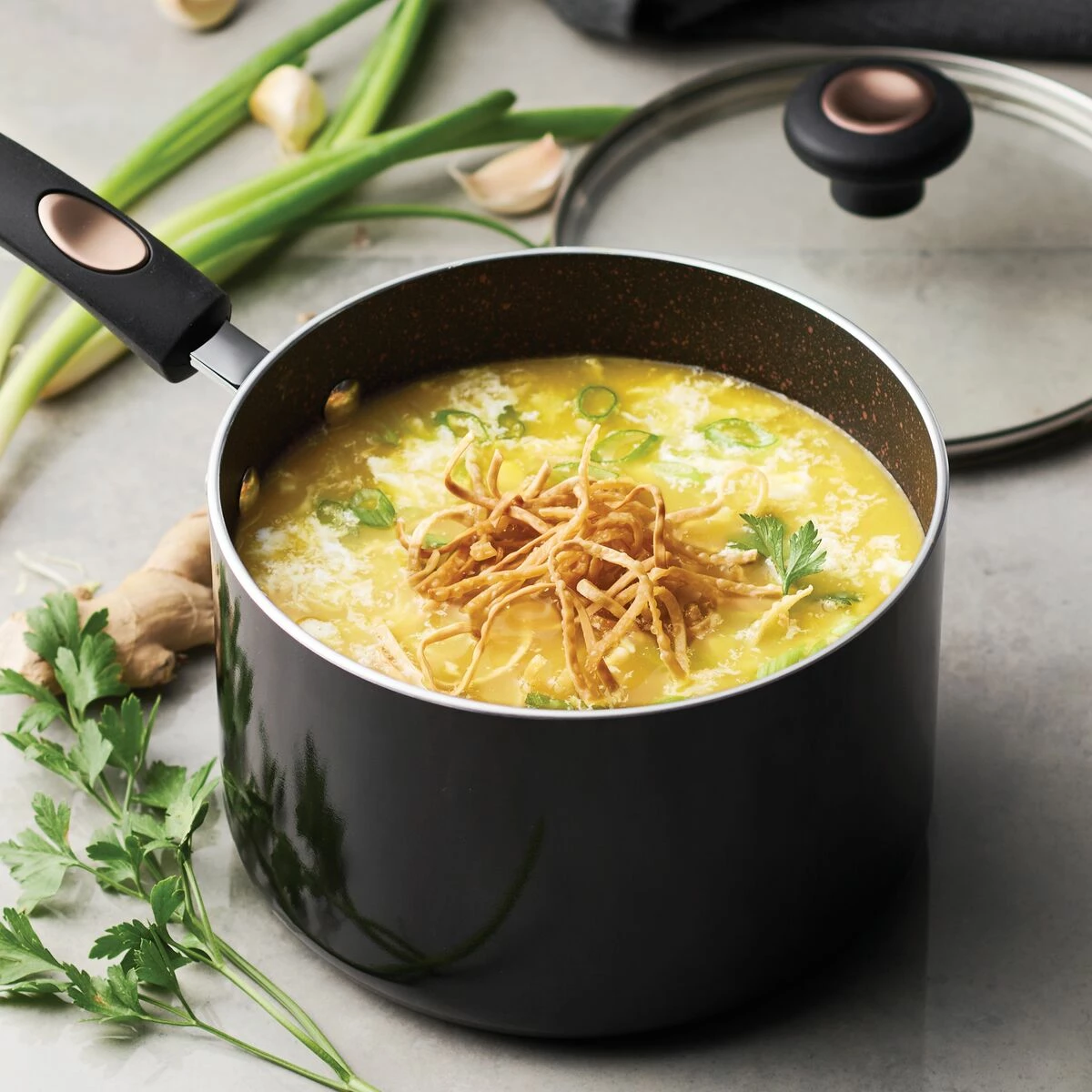 Tramontina "Pots & Pans" 3 Qt Aluminum Nonstick Covered Sauce Pan 1 Tramontina "Pots & Pans" 3 Qt Aluminum Nonstick Covered Sauce Pan