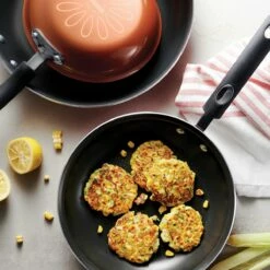 Tramontina 3 Pk Fry Pans - Metallic Red