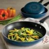 Tramontina 3 Pk Aluminum Fry Pan Set - Navy Blue