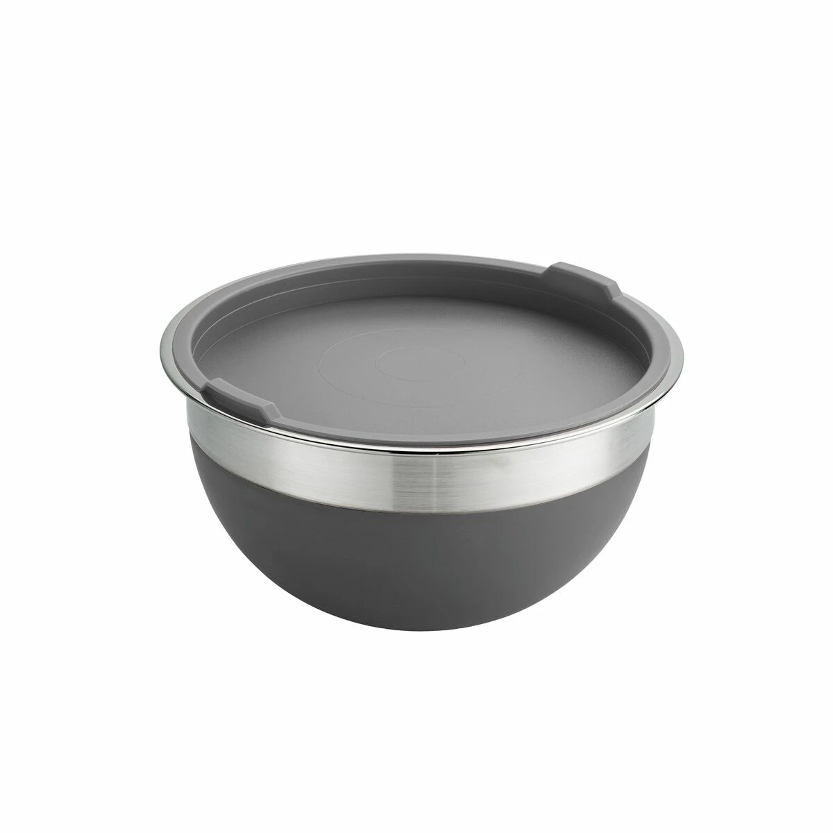 Tramontina 10 Pc Covered Stainless Steel And Silicone Mixing Bowl Set - Gray 6 Tramontina 10 Pc Covered Stainless Steel And Silicone Mixing Bowl Set - Gray - Image 6