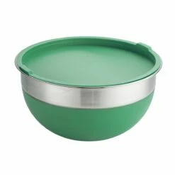 Tramontina 10 Pc Covered Stainless Steel And Silicone Mixing Bowl Set - Mint Green 16 Tramontina 10 Pc Covered Stainless Steel And Silicone Mixing Bowl Set - Mint Green -Deals Tramontina Store 80202034IXM008G