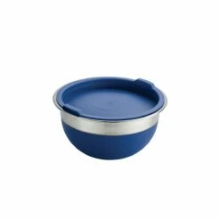 Tramontina 10 Pc Covered Stainless Steel And Silicone Mixing Bowl Set - Blue 16 Tramontina 10 Pc Covered Stainless Steel And Silicone Mixing Bowl Set - Blue -Deals Tramontina Store 80202035IXM004G