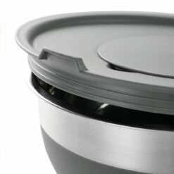 Tramontina 10 Pc Covered Stainless Steel And Silicone Mixing Bowl Set With Grating Tools - Charcoal Gray 15 Tramontina 10 Pc Covered Stainless Steel And Silicone Mixing Bowl Set With Grating Tools - Charcoal Gray -Deals Tramontina Store 80202044IXM003G