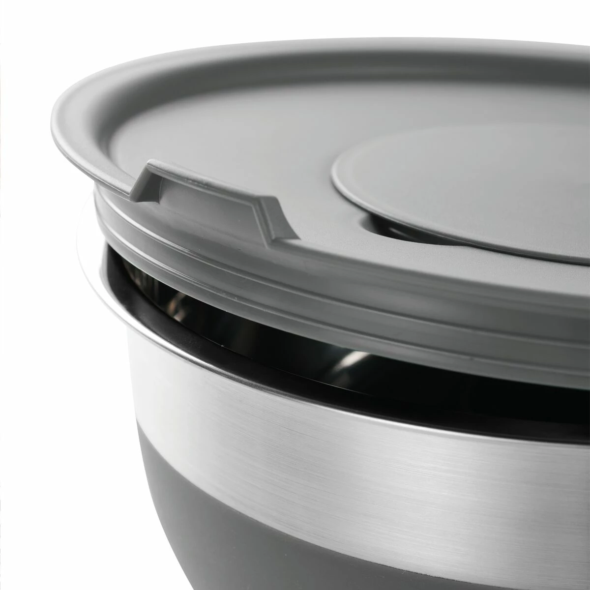 Tramontina 10 Pc Covered Stainless Steel And Silicone Mixing Bowl Set With Grating Tools - Charcoal Gray 7 Tramontina 10 Pc Covered Stainless Steel And Silicone Mixing Bowl Set With Grating Tools - Charcoal Gray - Image 7