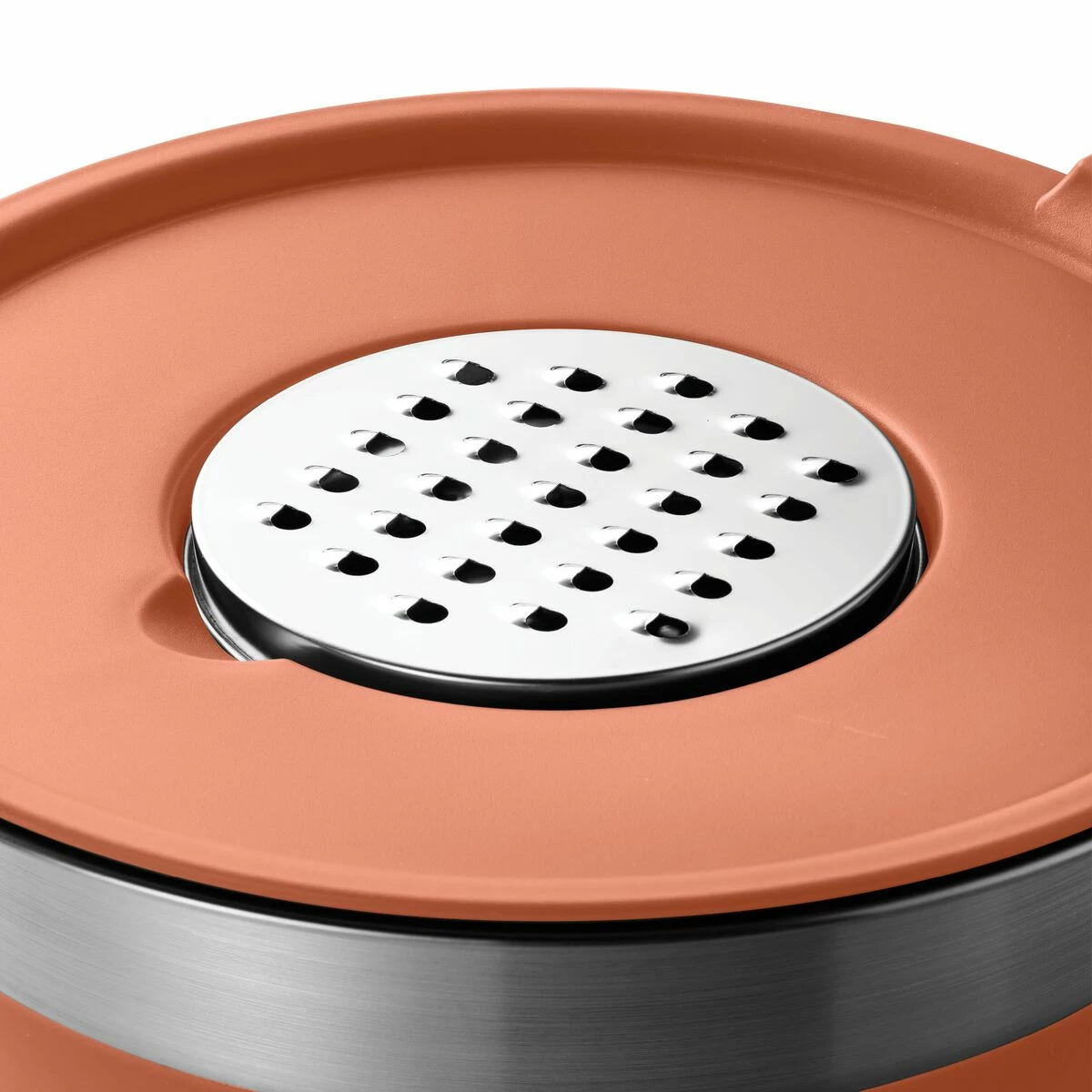 Tramontina 10 Pc Covered Stainless Steel And Silicone Mixing Bowl Set With Grating Tools - Persimmon Orange 3 Tramontina 10 Pc Covered Stainless Steel And Silicone Mixing Bowl Set With Grating Tools - Persimmon Orange - Image 3