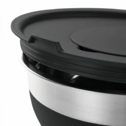 Tramontina 10 Pc Covered Stainless Steel And Silicone Mixing Bowl Set With Grating Tools - Black 14 Tramontina 10 Pc Covered Stainless Steel And Silicone Mixing Bowl Set With Grating Tools - Black -Deals Tramontina Store 80202048IXM003G