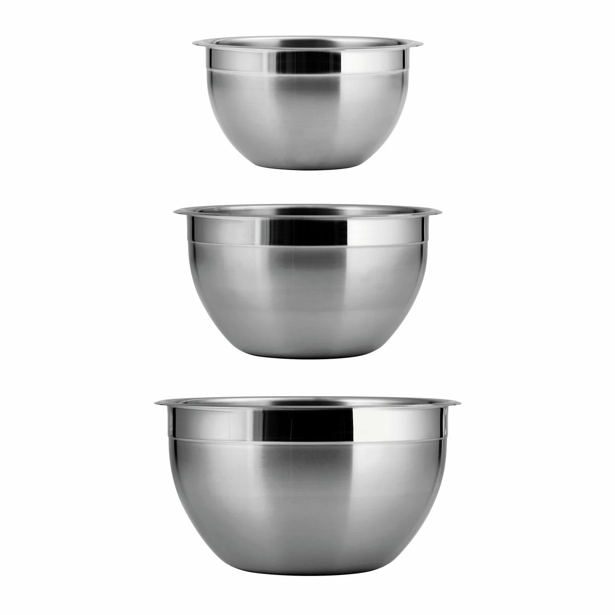 Tramontina 3 Pc Stainless Steel Mixing Bowl Set 5 Tramontina 3 Pc Stainless Steel Mixing Bowl Set - Image 5