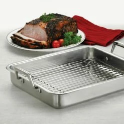 Tramontina Prima 15 In Stainless Steel Roasting Pan - Includes Basting Grill 11 Tramontina Prima 15 In Stainless Steel Roasting Pan - Includes Basting Grill -Deals Tramontina Store 80203004IXM001G