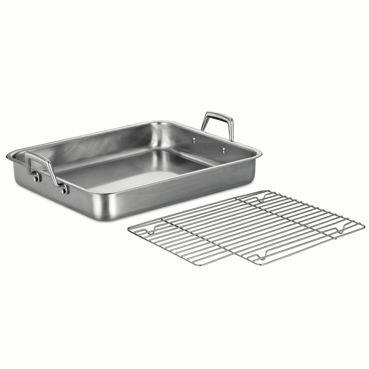Tramontina Prima 16.5 In Stainless Steel Roasting Pan - Includes Basting Grill 5 Tramontina Prima 16.5 In Stainless Steel Roasting Pan - Includes Basting Grill - Image 5