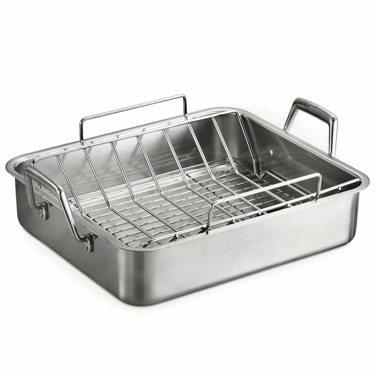 Tramontina Prima 16.5 In Stainless Steel Deep Roasting Pan - Includes Basting Grill & V-Rack 6 Tramontina Prima 16.5 In Stainless Steel Deep Roasting Pan - Includes Basting Grill & V-Rack - Image 6