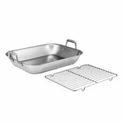 Tramontina Prima 18.75 In Stainless Steel Flared Edge Roasting Pan - Includes Basting Rack 13 Tramontina Prima 18.75 In Stainless Steel Flared Edge Roasting Pan - Includes Basting Rack -Deals Tramontina Store 80203010IXM001G