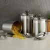 Tramontina 6 Pc Stainless Steel Covered Canister And Scoop Set